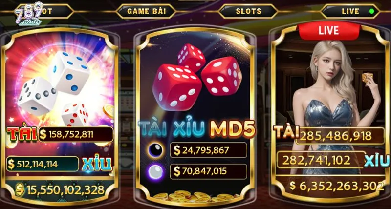 Tổng quan game cá cược Tài xỉu MD5 789club